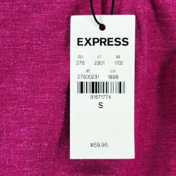 Express Women's Linen-Blend Pull-On Short - S - Picture 6 of 6